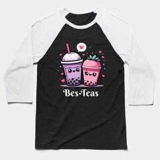 Best Friend Besties Good Friends Boba Tea Baseball T-Shirt